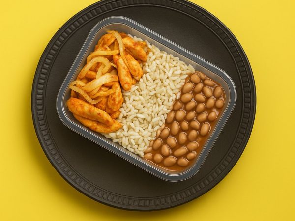 Brasileirinho de frango (Frango acebolado, arroz integral e feijão) (5%OFF)