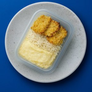 Saint Peter ao forno com arroz branco e purê de batata inglesa - (300g)