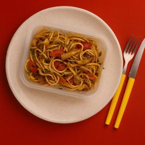 Spaghetti Mediterrâneo com Shimeji - (250g)