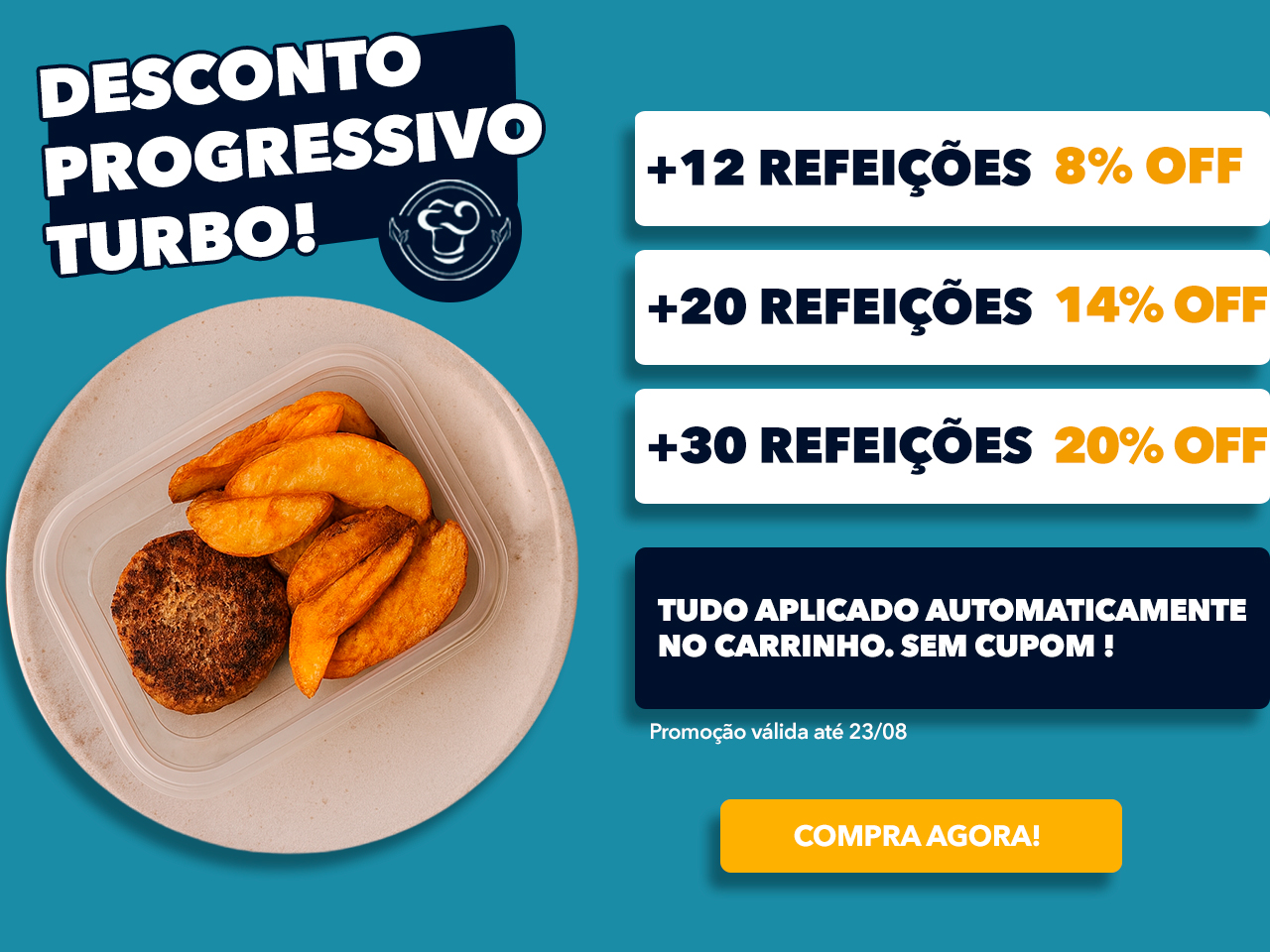 Refeições feitas por chefs e nutricionistas, entregues na sua porta