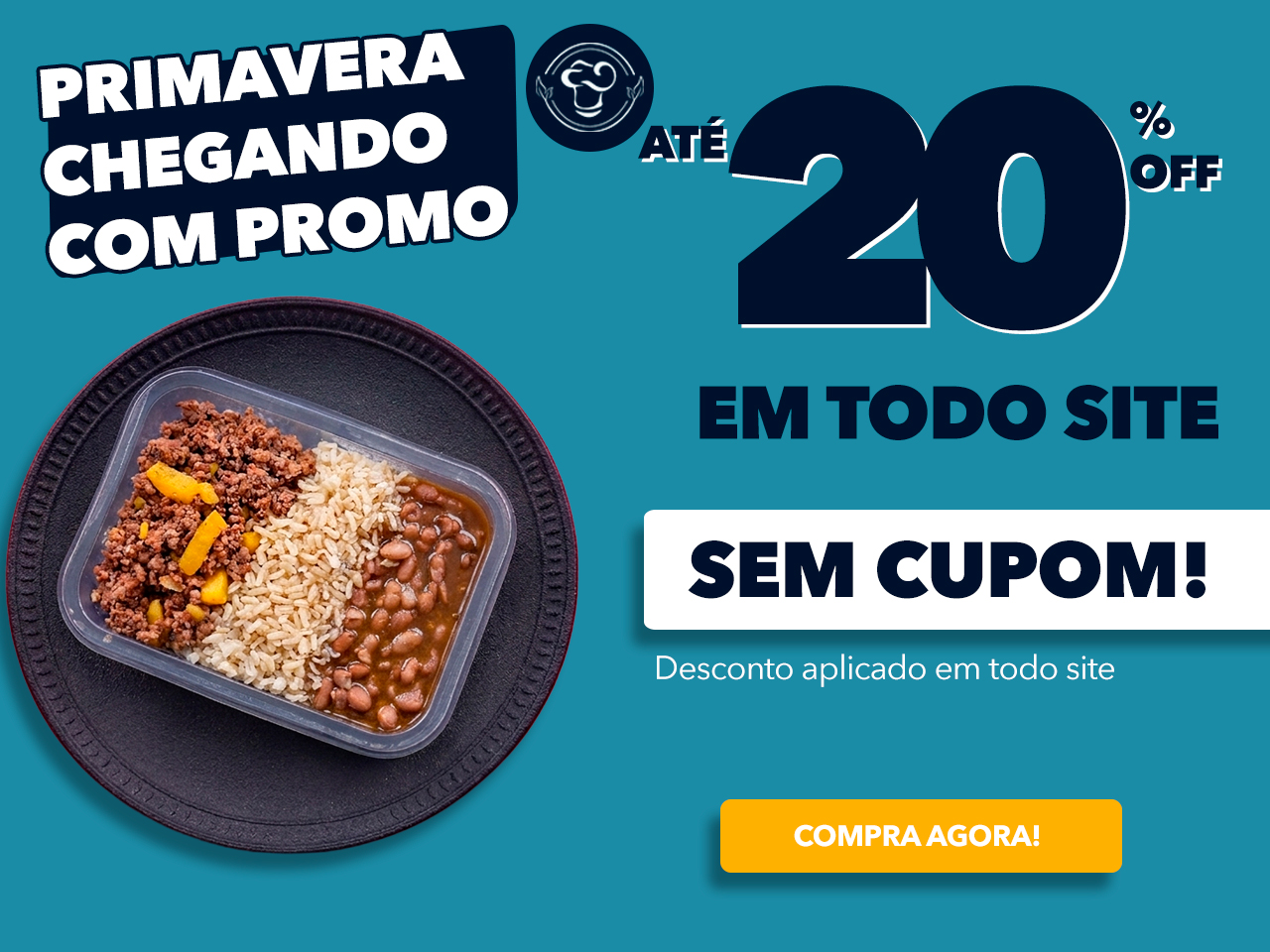 Refeições feitas por chefs e nutricionistas, entregues na sua porta