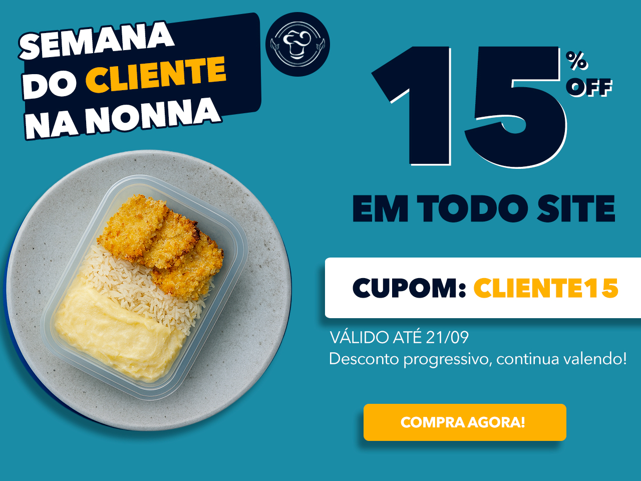 Refeições feitas por chefs e nutricionistas, entregues na sua porta