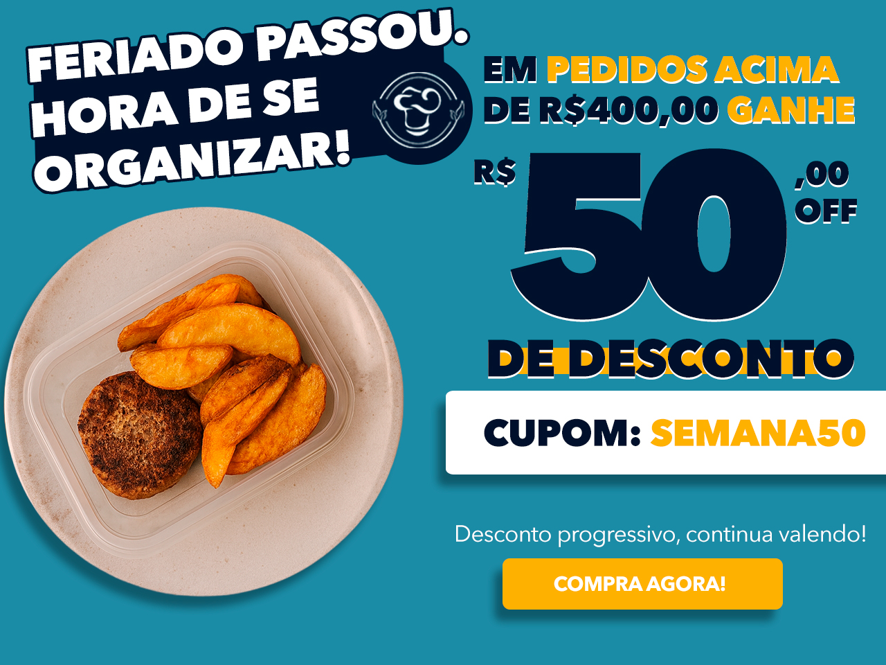 Refeições feitas por chefs e nutricionistas, entregues na sua porta